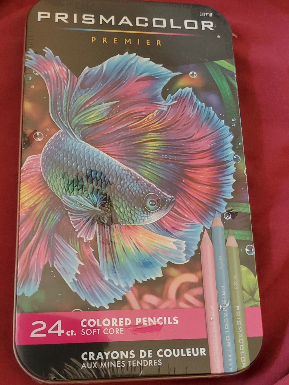 Prismacolor Premier Soft Core Colored Pencils 24 Count Tin – New Sealed